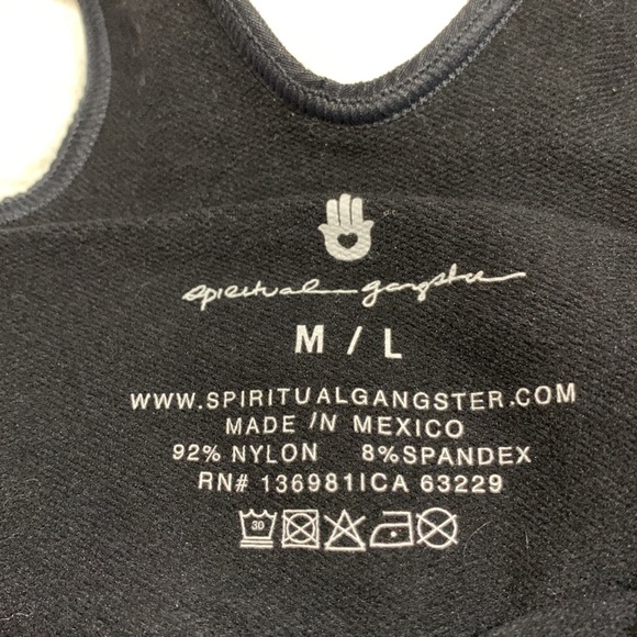 Spiritual Gangster Bra Crop Top Black - Picture 10 of 12